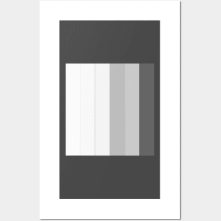 Gray colored stripes Posters and Art